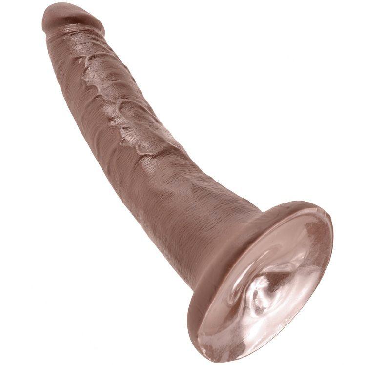 KING COCK - 7 PENE COLOR CHOCOLATE 17.8 CM - Sensuana.es