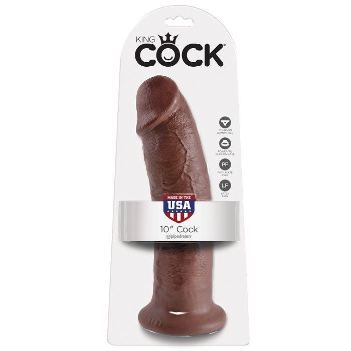 KING COCK - 10 PENE MARRON 25.4 CM - Sensuana.es