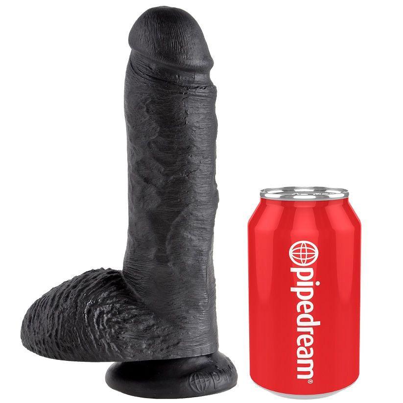 KING COCK - 8 PENE REALISTICO NEGRO 20.3 CM - Sensuana.es