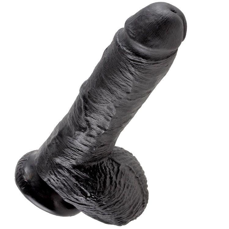 KING COCK - 8 PENE REALISTICO NEGRO 20.3 CM - Sensuana.es