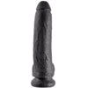 KING COCK - 9 PENE REALISTICO NEGRO 22.9 CM - Sensuana.es