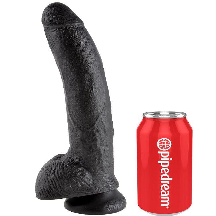 KING COCK - 9 PENE REALISTICO NEGRO 22.9 CM - Sensuana.es