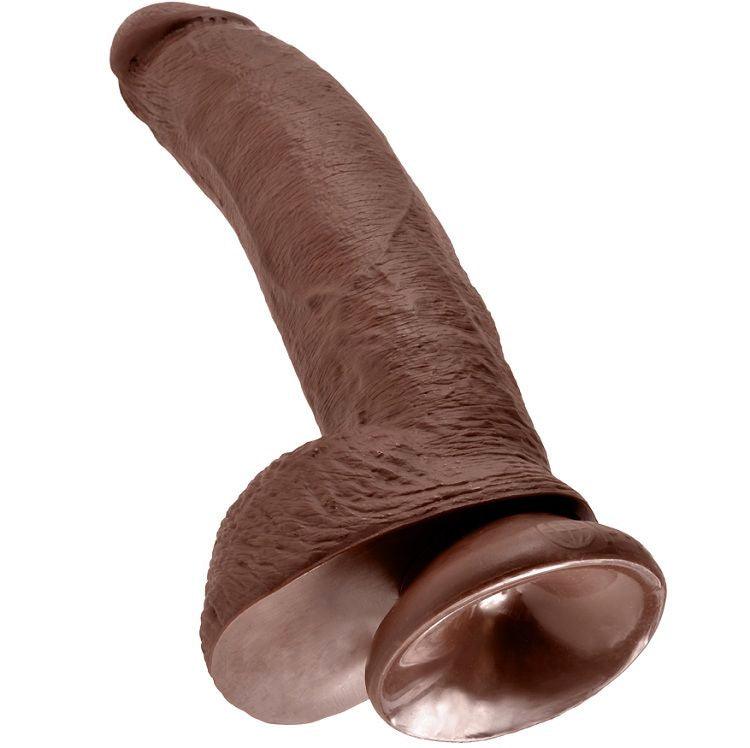 KING COCK - 9 PENE REALISTICO MARRON 22.9 CM - Sensuana.es