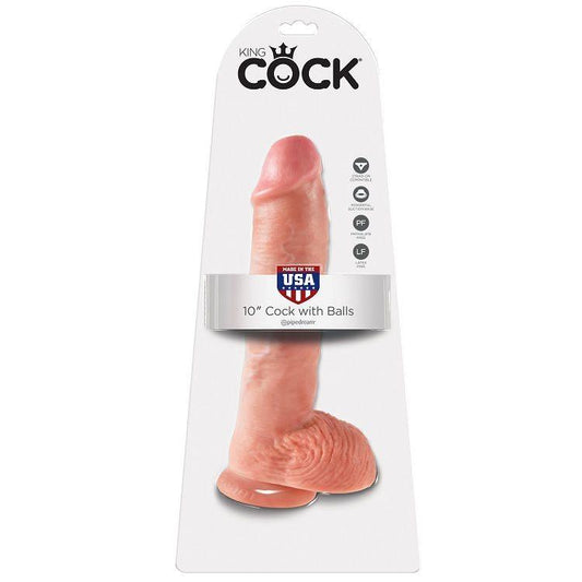 KING COCK - 10 PENE REALISTICO NATURAL 26.5 CM - Sensuana.es