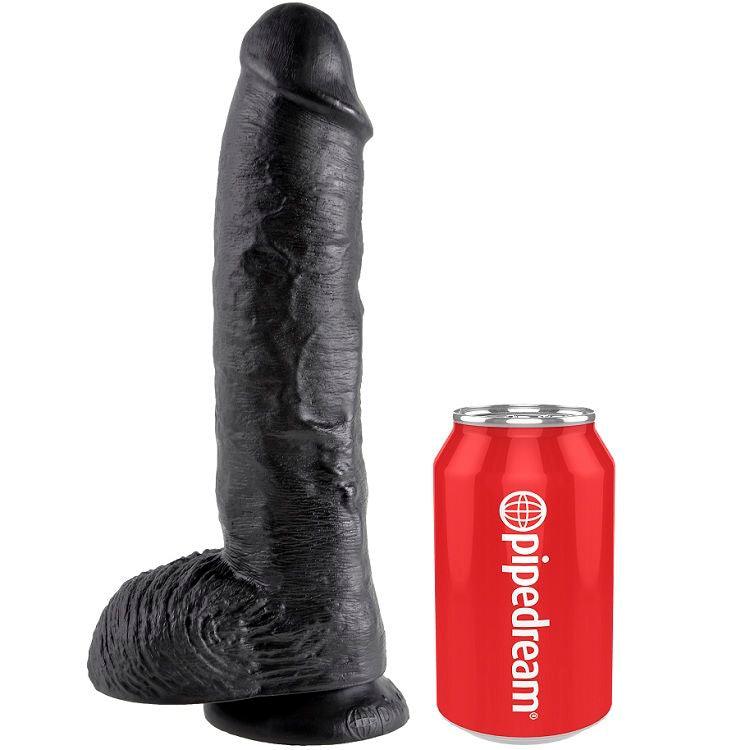 KING COCK - 10 PENE REALISTICO NEGRO 26.5 CM - Sensuana.es