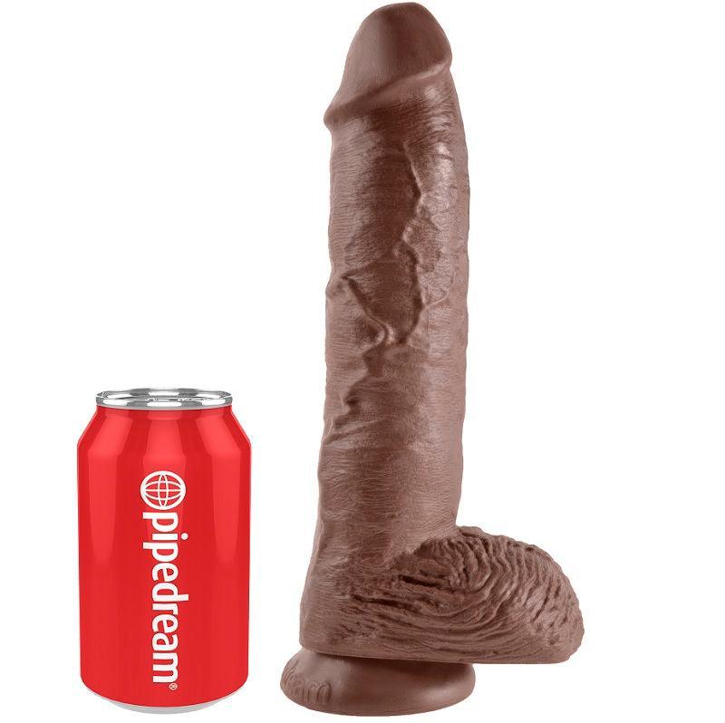 KING COCK - 10 PENE REALISTICO MARRON 26.5 CM - Sensuana.es