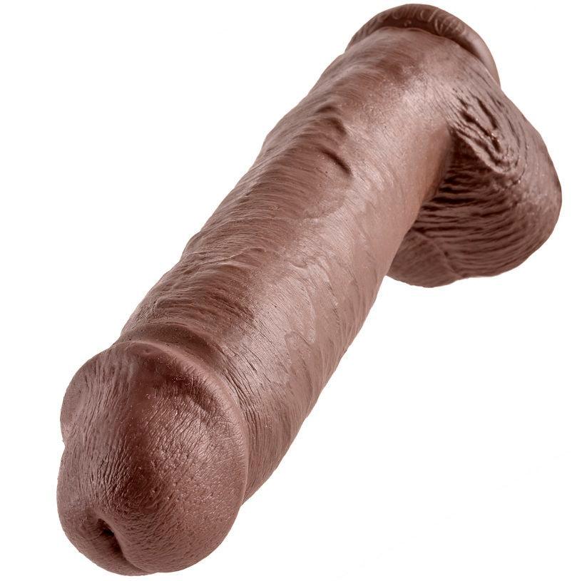 KING COCK - 11 PENE REALISTICO MARRON 28 CM - Sensuana.es