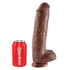 KING COCK - 11 PENE REALISTICO MARRON 28 CM - Sensuana.es