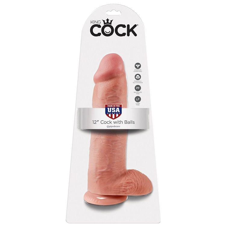 KING COCK - 12 PENE REALISTICO NATURAL 30.48 CM - Sensuana.es