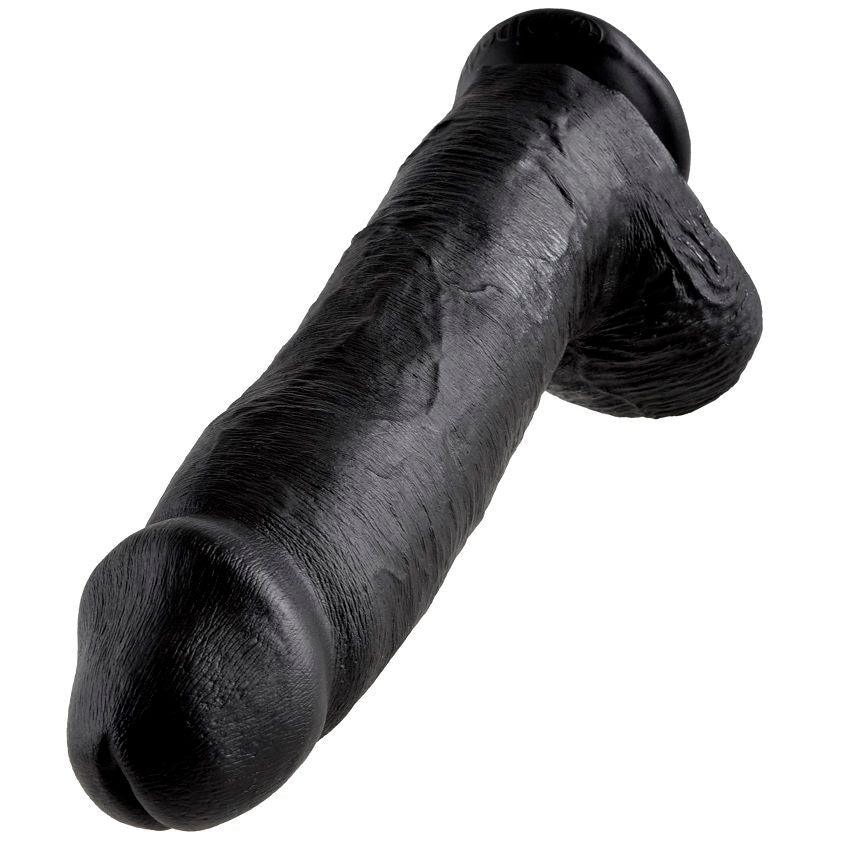 KING COCK - 12 PENE REALISTICO NEGRO 30.48 CM - Sensuana.es