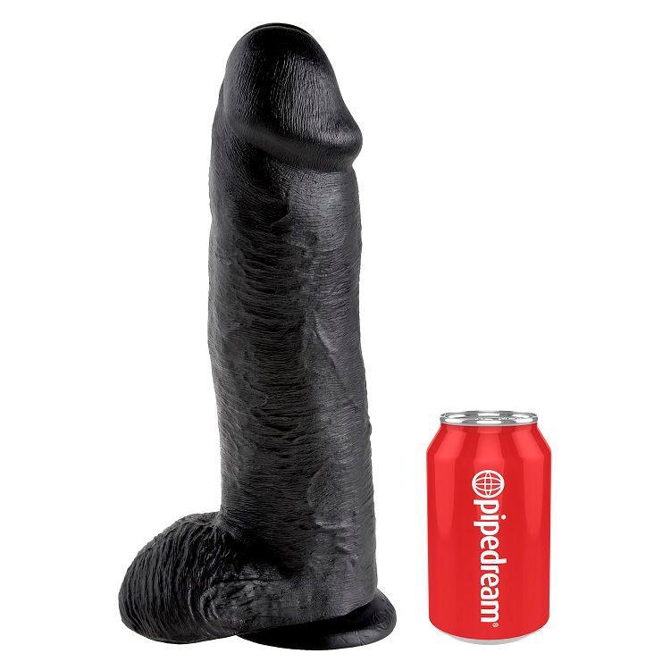 KING COCK - 12 PENE REALISTICO NEGRO 30.48 CM - Sensuana.es