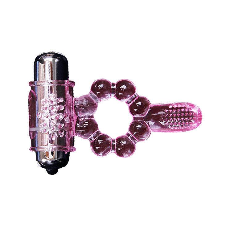 BAILE - ANILLO SILICONA 10 RITMOS LENGUA CON VIBRACION ROSA - Sensuana.es