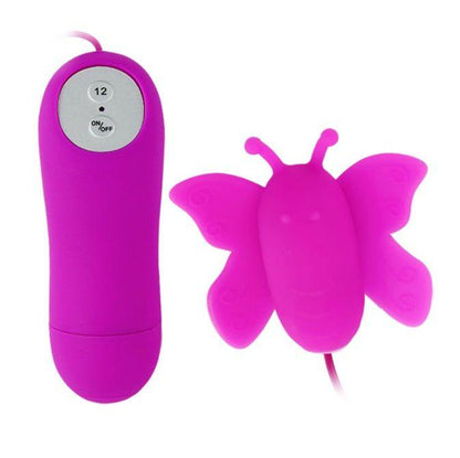 BAILE - ESTIMULADOR DE CLÍTORIS MARIPOSA LOVE EGGS 12 VELOCIDADES LILA CONTROL REMOTO - Sensuana.es