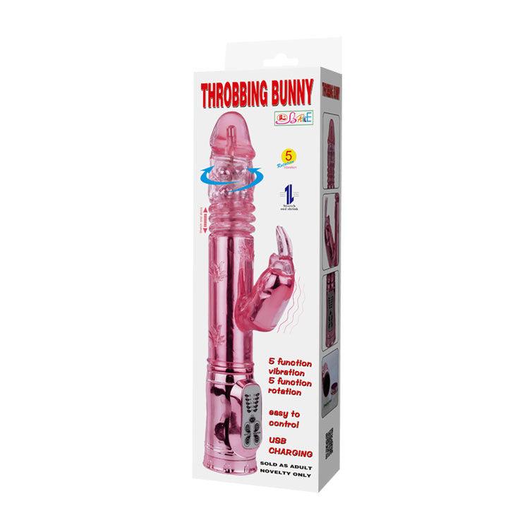 BAILE - THROBBING BUNNY ROTADOR RAMPANTE ROSA - Sensuana.es