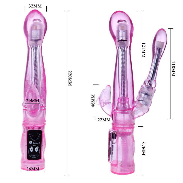 BAILE - VIBRADOR FLEXIBLE CON ESTIMULADOR ANAL - Sensuana.es