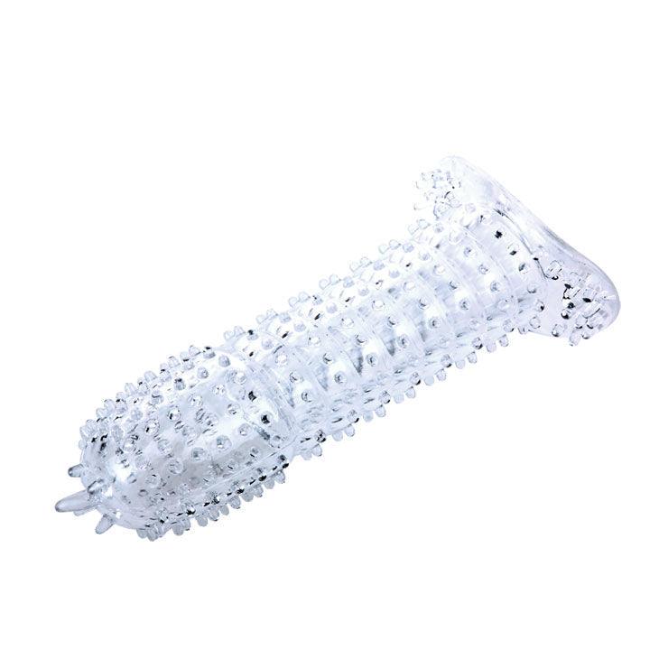 BAILE - FUNDA PARA PENE CON PUNTOS ESTIMULANTES TRANSPARENTE 14 CM - Sensuana.es