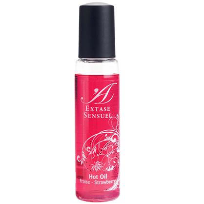 EXTASE SENSUAL - ACEITE ESTIMULANTE FRESA VIAJE CALOR 35 ML - Sensuana.es