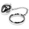 METAL HARD - COCK RING 40MM + CADENA CON BOLA METAL - Sensuana.es