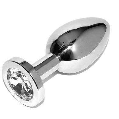 METAL HARD - ANAL PLUG DIAMOND TRANSPARENTE SMALL 5.71CM - Sensuana.es