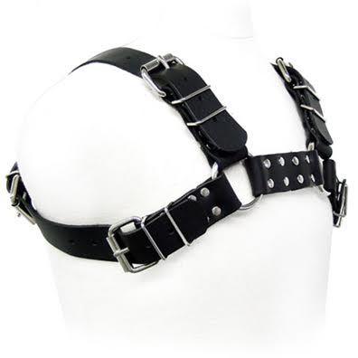 LEATHER BODY - BLACK BULL DOG HARNESS - Sensuana.es