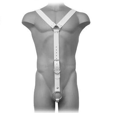 LEATHER BODY - HARNESS MEN BLANCO - Sensuana.es