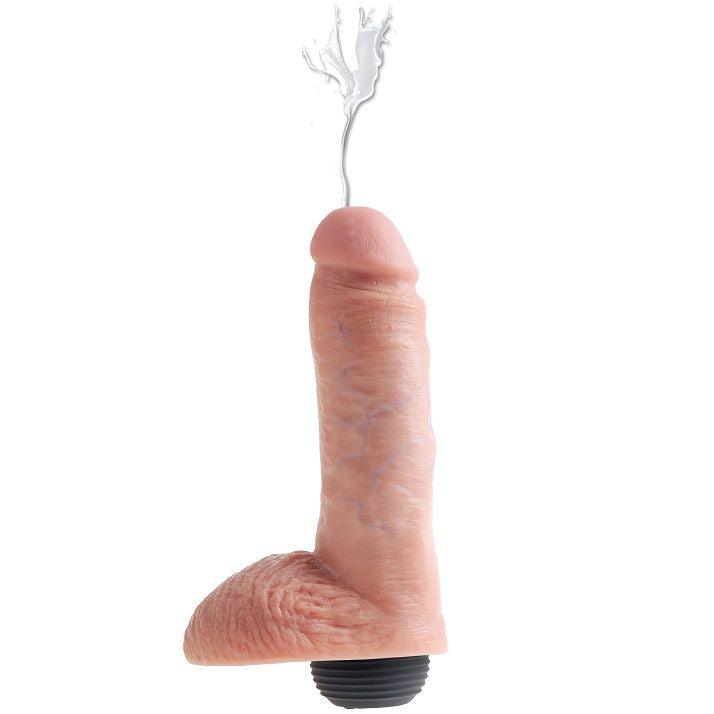 KING COCK - PENE REALISTICO EYACULADOR NATURAL 20.32 CM - Sensuana.es