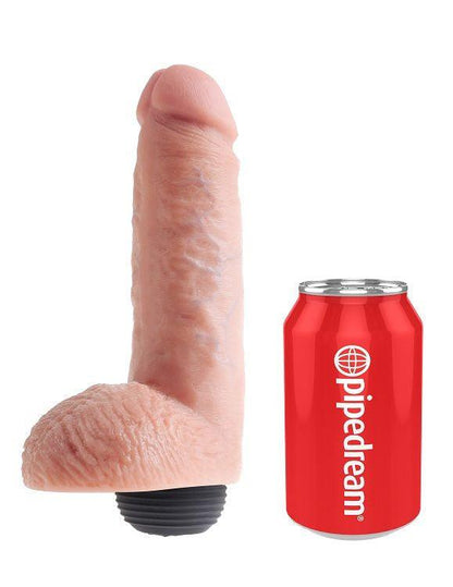 KING COCK - PENE REALISTICO EYACULADOR NATURAL 20.32 CM - Sensuana.es