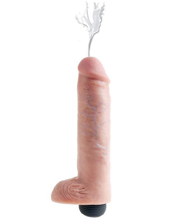 KING COCK - PENE REALISTICO EYACULADOR NATURAL 25.40 CM - Sensuana.es