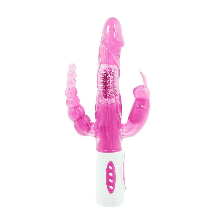 BAILE - PRETTY BUNNY TRIPLE VIBRADOR ROTADOR - Sensuana.es