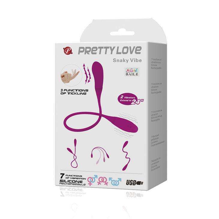 PRETTY LOVE - SMART SNAKY VIBE VIBRADOR 7 V + 3 TICKLING - Sensuana.es