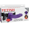 FETISH FANTASY SERIES - 7 ARNES VIBRADOR CON TESTICULOS HUECO MAN 17.8 CM LILA - Sensuana.es