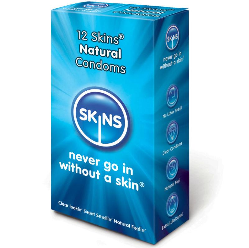 SKINS - PRESERVATIVO NATURAL PACK 12 UDS - Sensuana.es