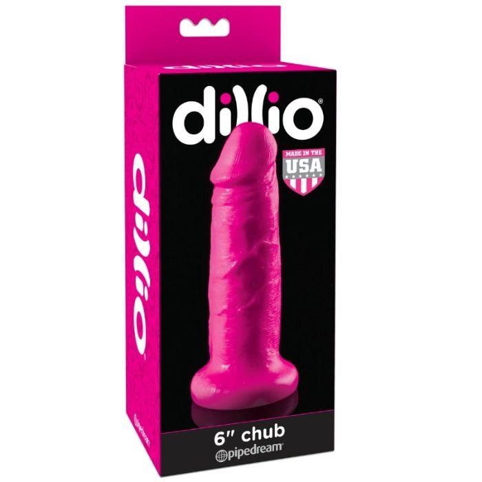 DILLIO - DILDO CON VENTOSA CHUB 15.2 CM ROSA - Sensuana.es