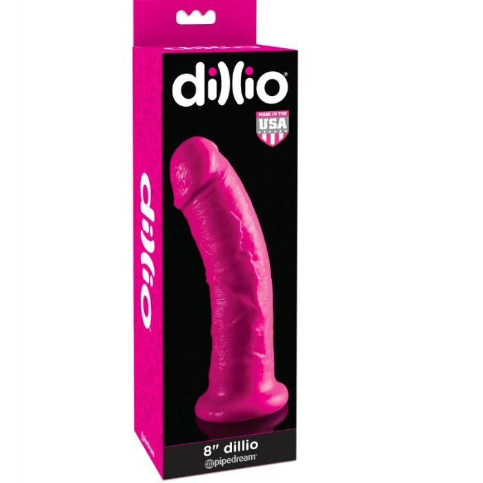 DILLIO - DILDO CON VENTOSA 20.32 CM ROSA - Sensuana.es