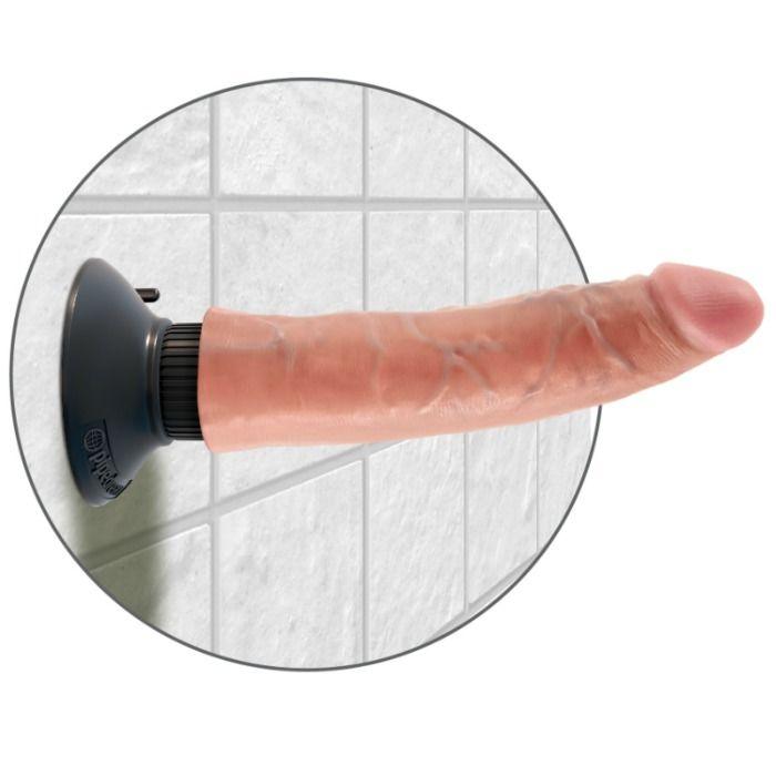 KING COCK - DILDO VIBRADOR 17.78 CM NATURAL - Sensuana.es