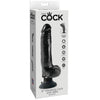 KING COCK - DILDO VIBRADOR CON TESTICULOS 23 CM NEGRO - Sensuana.es