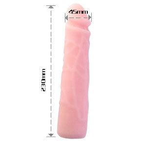 BAILE - DILDO SILICONA TACTO PIEL REALISTICO 23 CM - Sensuana.es