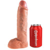 KING COCK - STRAP-ON CON DILDO HUECO 25.5 CM Y TIRANTES COLOR CARNE - Sensuana.es