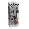 KING COCK - STRAP-ON CON DILDO HUECO 30.5 CM Y TIRANTES COLOR CARNE - Sensuana.es