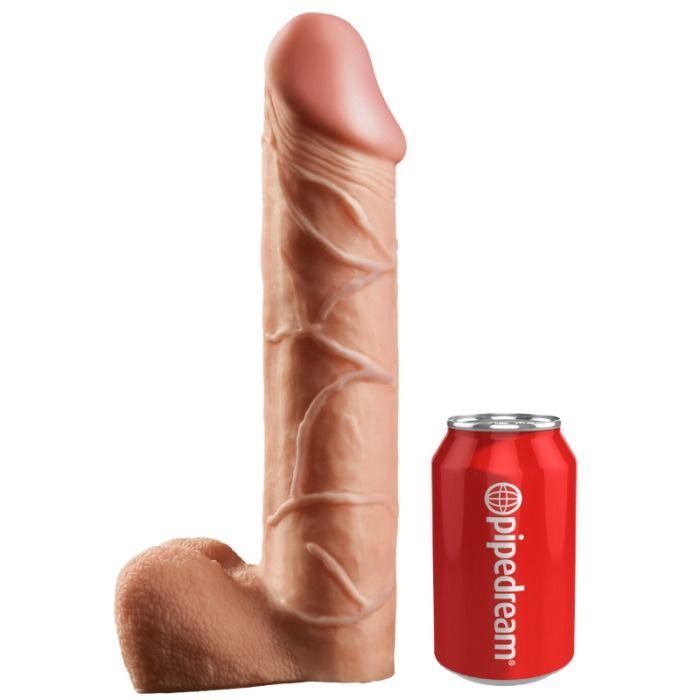 KING COCK - STRAP-ON CON DILDO HUECO 30.5 CM Y TIRANTES COLOR CARNE - Sensuana.es