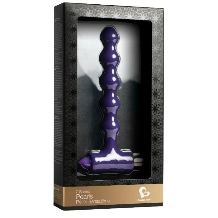 ROCKS-OFF - PLUG ANAL CON VIBRACIÓN Y ONDULACIONES PETITE SENSATIONS PEARLS - Sensuana.es