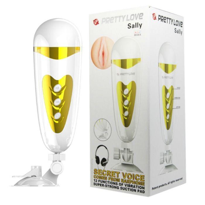 PRETTY LOVE - MASTURBADOR MASCULINO CON VIBRACION Y SONIDO SALLY - Sensuana.es