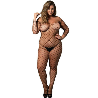 LEG AVENUE - OFF THE SHOULDER BODYSTOCKING NEGRO TALLA GRANDE - Sensuana.es