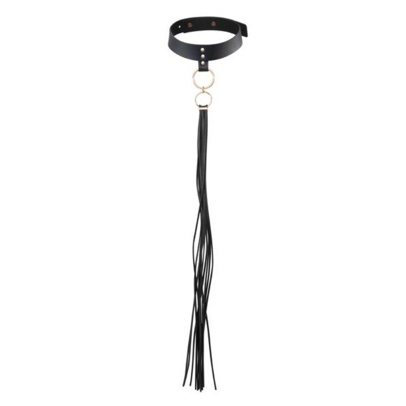 BIJOUX INDISCRETS MAZE - COLLAR CON FLECOS NEGRO - Sensuana.es