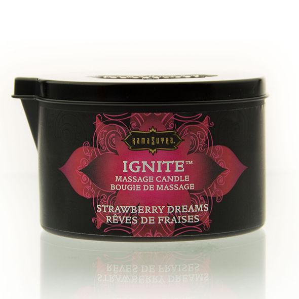 KAMASUTRA - VELA DE MASAJE SUEÑOS DE FRESA 170 GR - Sensuana.es