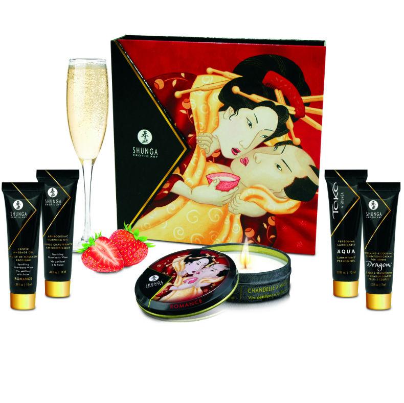 SHUNGA - KIT SECRET GEISHA FRESAS Y CAVA - Sensuana.es