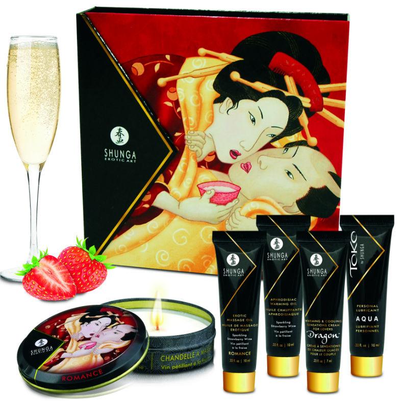 SHUNGA - KIT SECRET GEISHA FRESAS Y CAVA - Sensuana.es