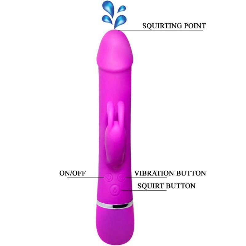 PRETTY LOVE - VIBRADOR HENRY 12 MODOS DE VIBRACION Y FUNCION SQUIRT - Sensuana.es