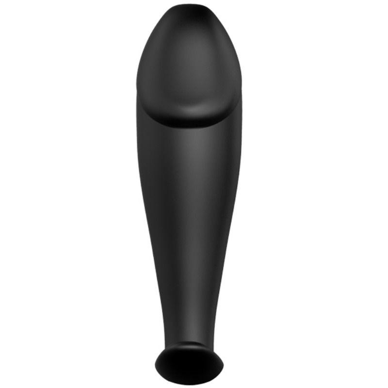 PRETTY LOVE - PLUG ANAL SILICONA FORMA PENE Y 12 MODOS VIBRACION NEGRO - Sensuana.es