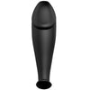 PRETTY LOVE - PLUG ANAL SILICONA FORMA PENE Y 12 MODOS VIBRACION NEGRO - Sensuana.es